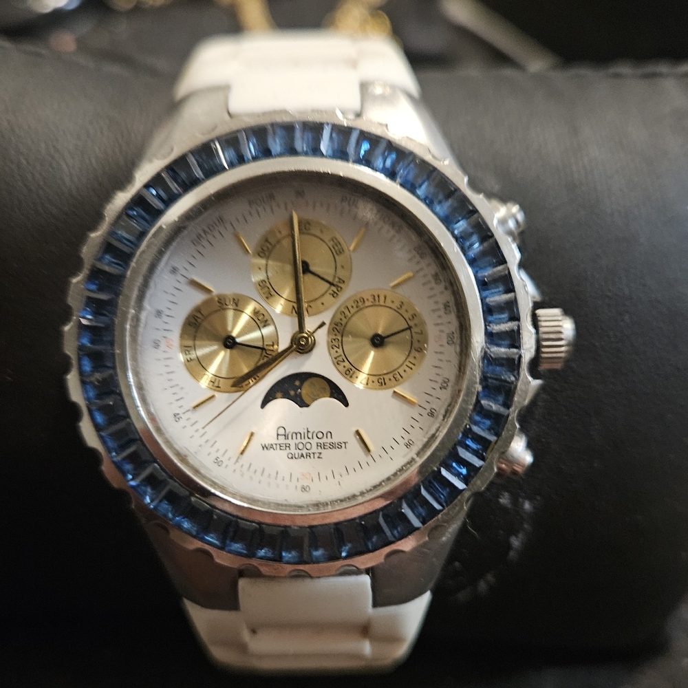 1 Of 1 I Know Because I made It MICHEL/ Armitron Moonphase Watch